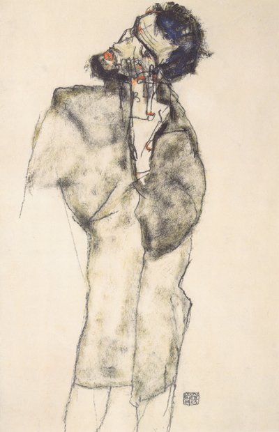 Selbstbildnis als Asket von Egon Schiele